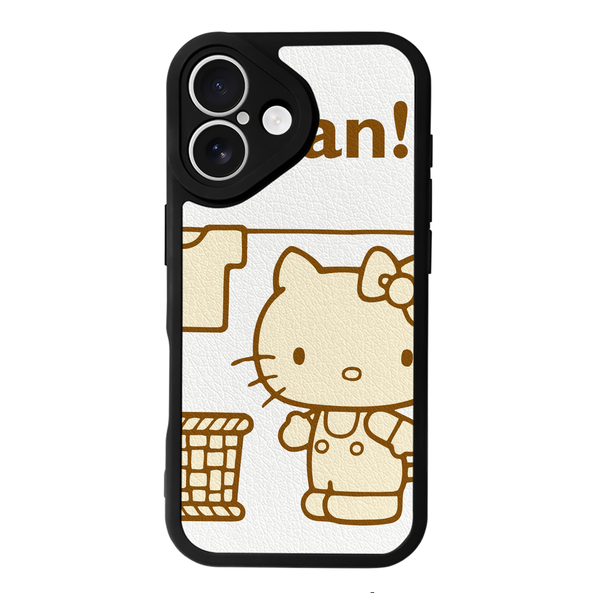 （画像用） Hello Kitty ハローキティ 【iPhone 16シリーズ対応】シリコンスマホケース（レザー調） 材質：シリコン